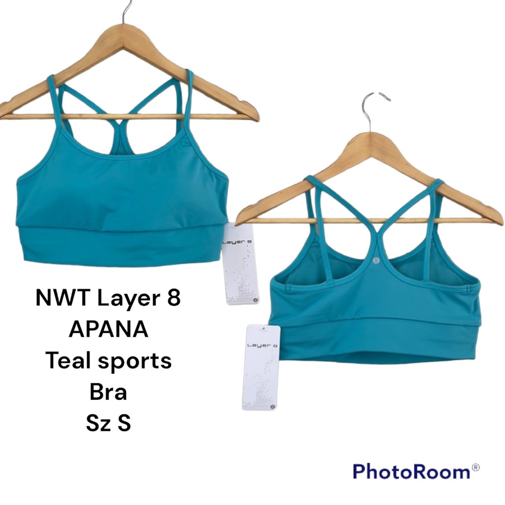 NWT Layer 8 APANA spirts bra color Teal Sz Small